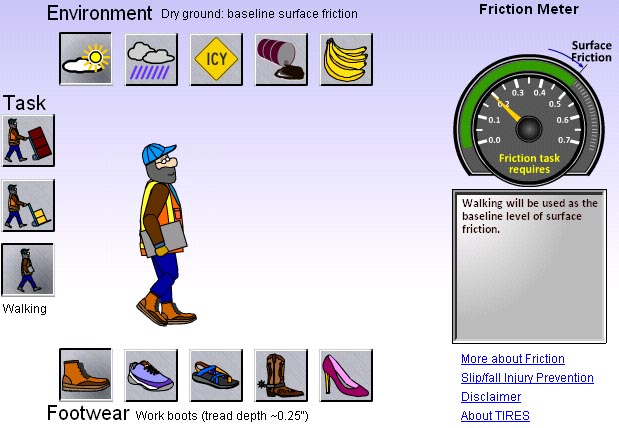 Friction simulation